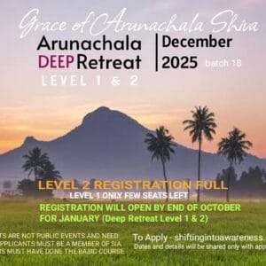 ARUNACHALA RESIDENTIAL RETREAT ~ Tiruvannamalai (Dec 2025)
