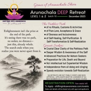 ARUNACHALA RETREAT ~ December 2025 (FEW SEATS LEFT)