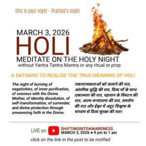 MEDITATE ON THE HOLY NIGHT OF HOLI (Free event)