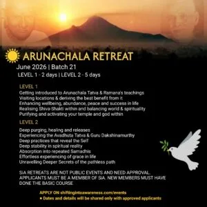 ARUNACHALA DEEP RETREAT ~ June 2026 (Batch 21)